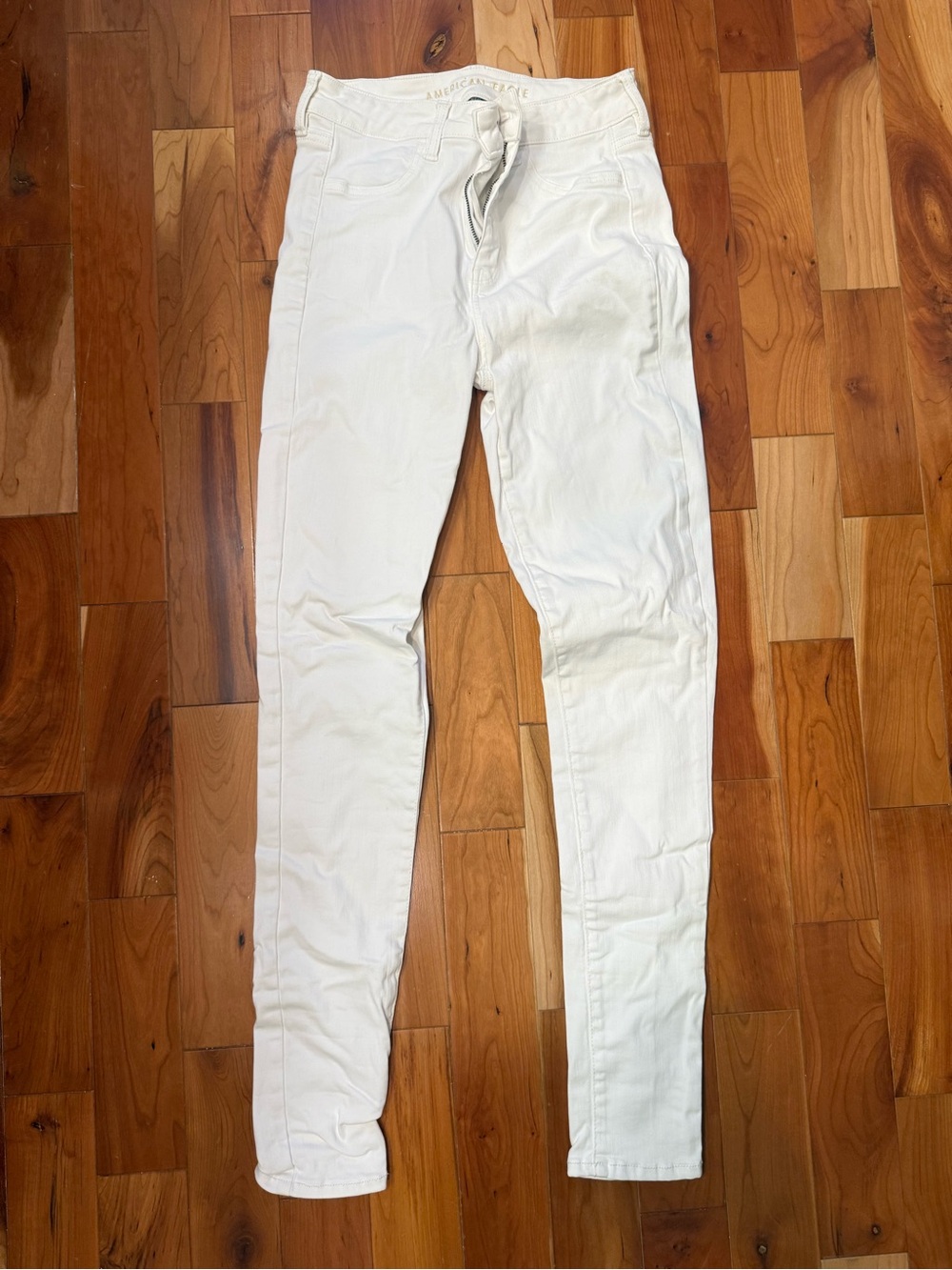 American Eagle Outfitters White Skinny Jeggings 10 X Long